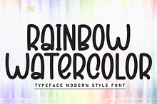 Rainbow Watercolor | Script Font