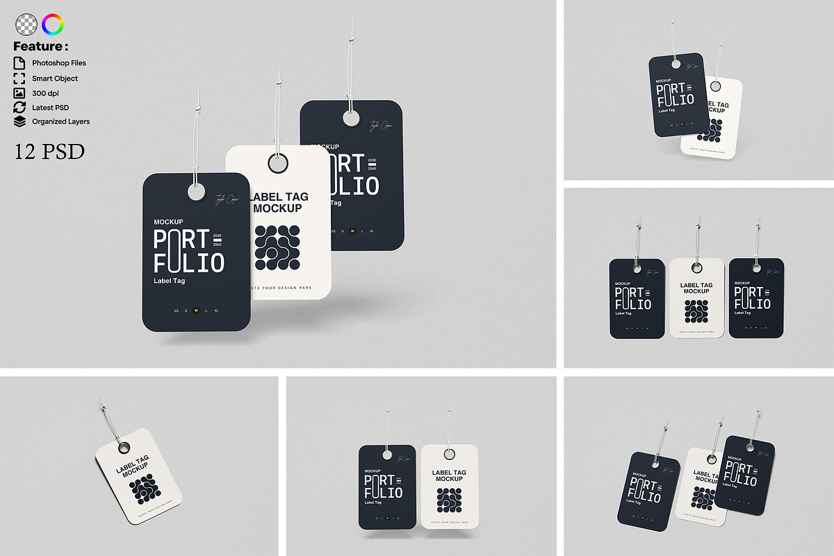 Label Tag Mockup, an Advertising Mockup by AnasStudio (Photo 1 of 13)