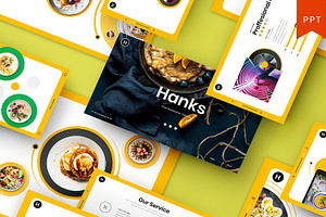 Hanks – Food PowerPoint Template, a Presentation Template by Dens Creative Studio