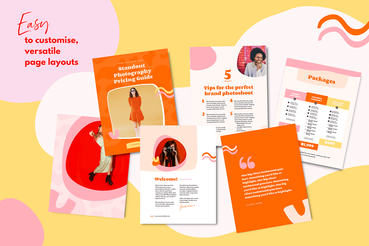 Bright Photography Pricing Template, a Brochure Template by Kurly Creative (Photo 5 of 12)