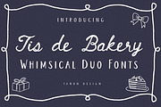 Tis de Bakery Whimsical duo fonts, a Handwritten Font by Tanondesign (Thumbnail 1 of 6)