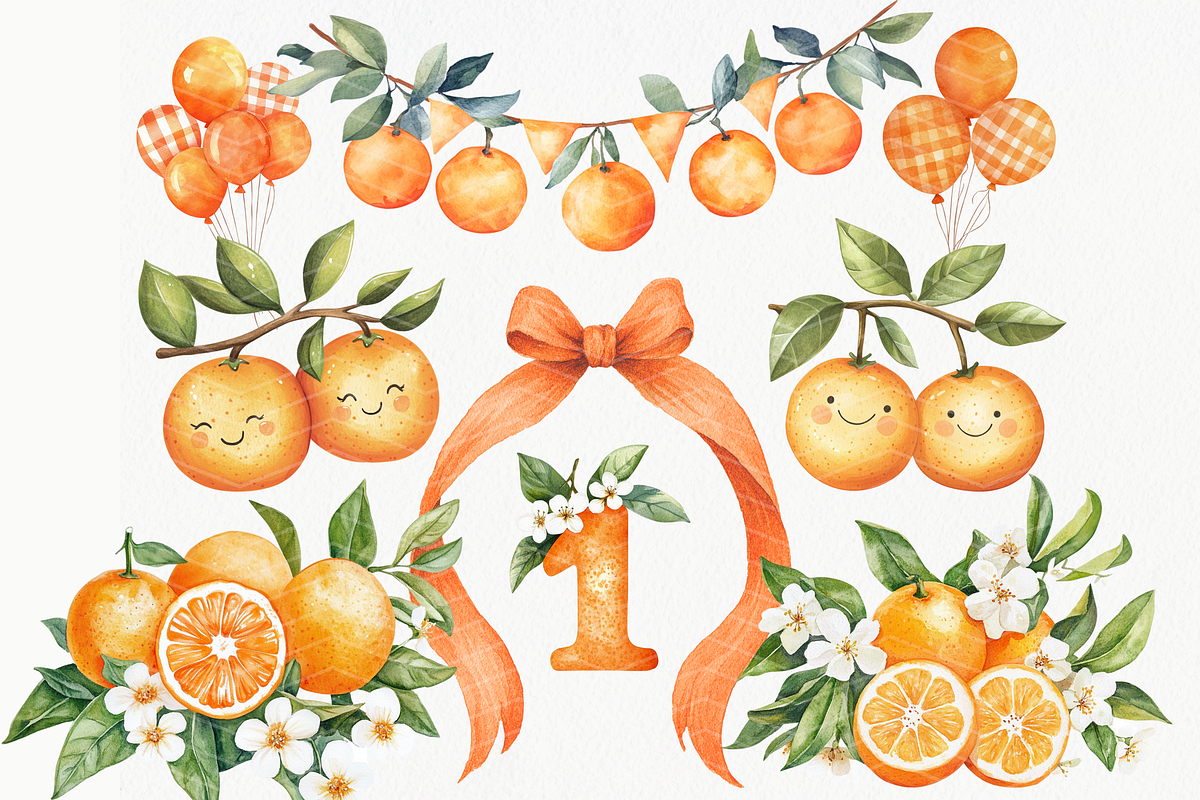 Orange Little Cutie Clipart, an Illustration by ClipArtCharm (Photo 6 of 6)