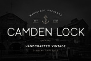 Camden Lock - Vintage Display Font, a Sans Serif Font by Medialoot (Thumbnail 1 of 5)