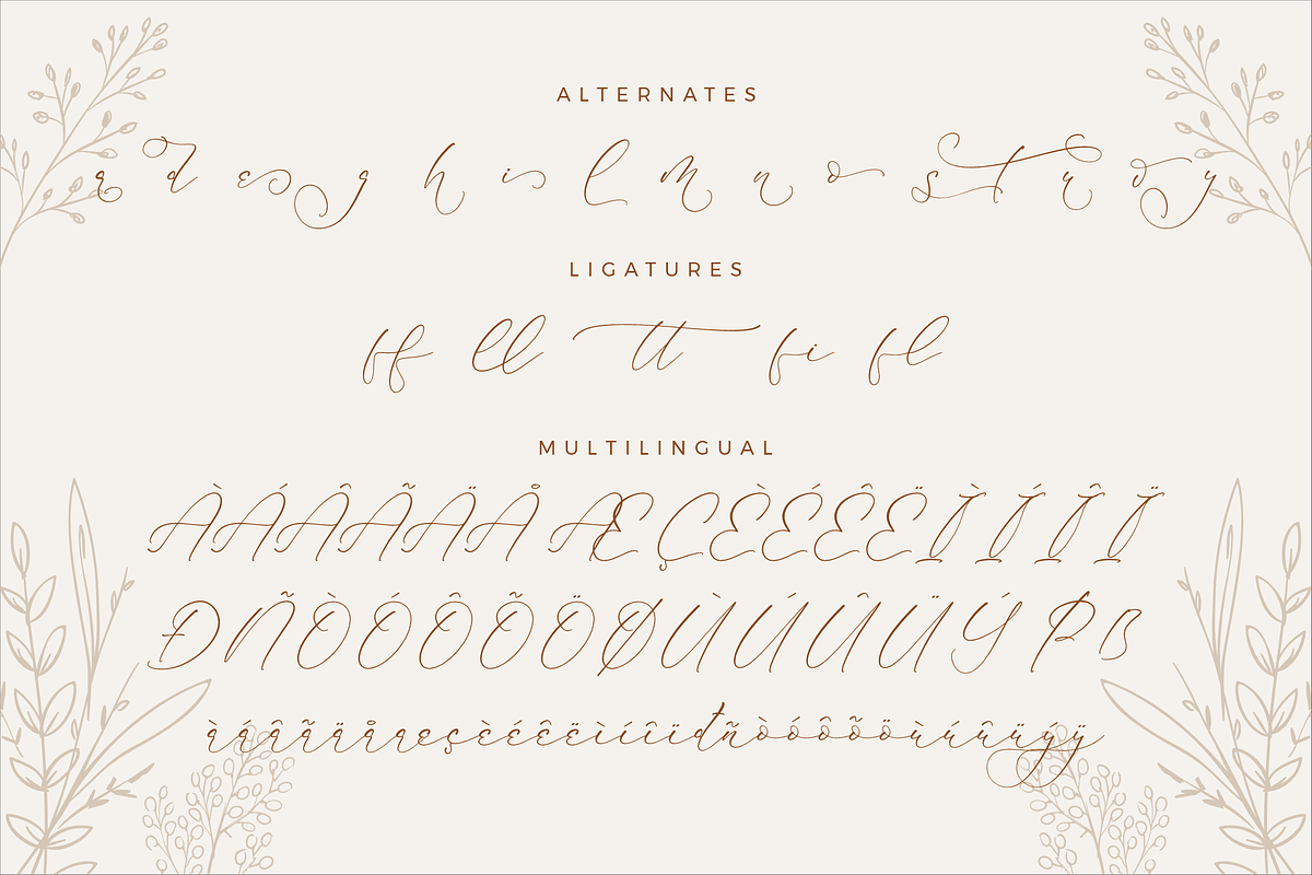 Mindflora Benatio Beauty Script Font, a Script Font by Storytype Studio (Photo 14 of 15)