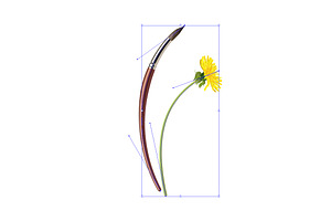 Vector Object Brushes.Dandelion.