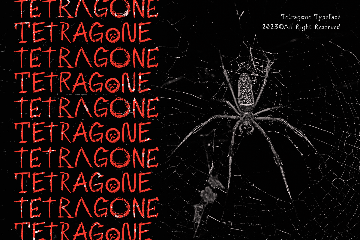 CF Tetragone - Horror Handwritten, a Handwritten Font by Indotype Foundry (Photo 3 of 10)