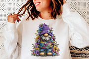 Whimsical spring gnome clipart, an Illustration by SinaCreation (Thumbnail 6 of 11)