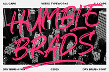 Humble Brads - Urban Brush Font