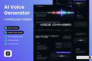 AI Voice Generator Landing Page