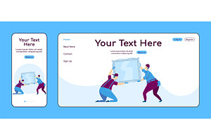 Hanging Mirror Adaptive Landing Page