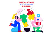 10 Innovation Illustration, a Person Illustration by denayunebgt (Thumbnail 1 of 4)