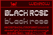 Black Rose font, a Font by weknow (Thumbnail 1 of 8)