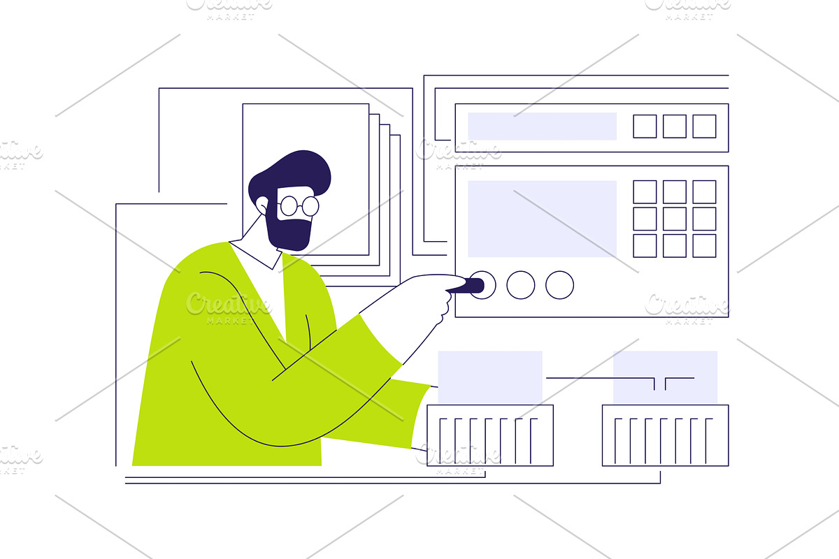 New materials scientific research, an Illustration by Visual Generation