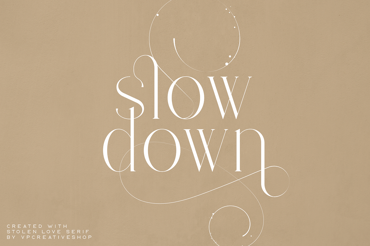 Stolen Love - Elegant serif typeface, a Serif Font by VP Fonts (Photo 5 of 34)