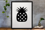 Pineapple Silhouette SVG, a Food Illustration by newminddesign (Thumbnail 3 of 3)
