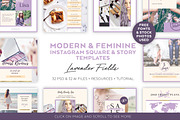 Lavender Field INSTAGRAM BANNER pack, a Social Media Template by Andimaginary Creative Co. (Thumbnail 9 of 9)