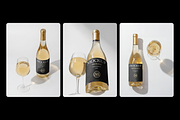 White Wine Bottle Label Mockup, a Packaging Mockup by rodrigofkaminski (Thumbnail 4 of 5)