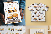 Construction Vehicle Clipart, a Transportation Illustration by TitaLivingArt (Thumbnail 9 of 10)