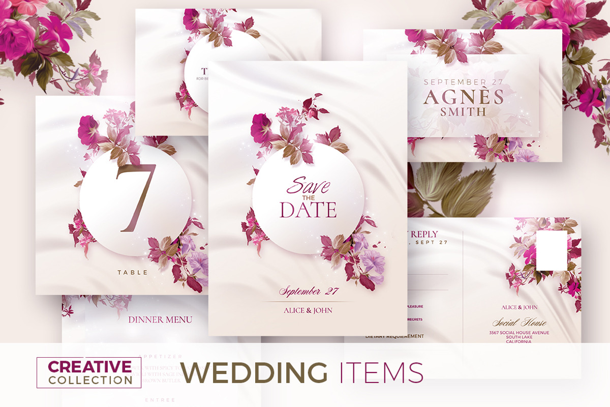 Modern Wedding Invitation - Template, an Invitation Template by Rome B Creation (Photo 1 of 4)