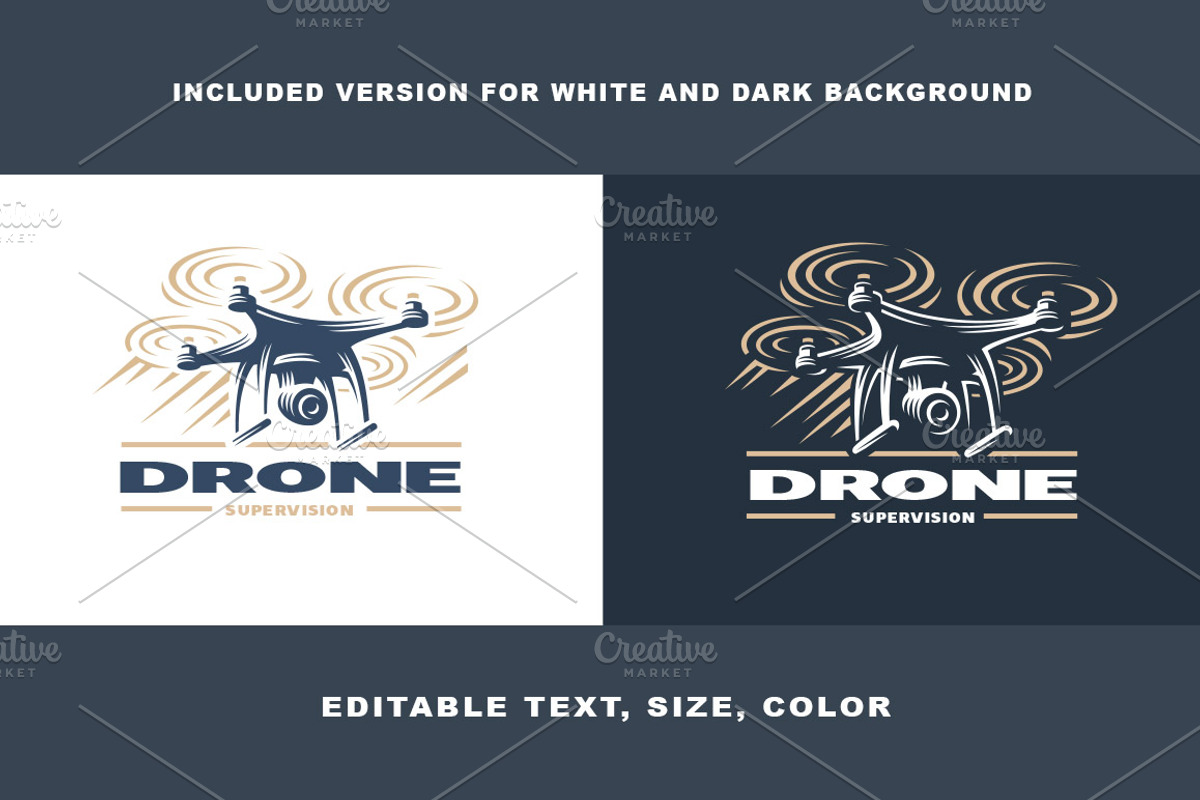 Drone logo Template, a Branding & Logo Template by SODESIGN (Photo 2 of 2)