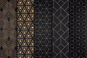 Golden Geometric Backgrounds, a Pattern Graphic by CreativesCastle (Thumbnail 1 of 6)