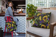 Sunflowers and meadow berries, a Pattern Graphic by Matrioshka (Thumbnail 3 of 6)