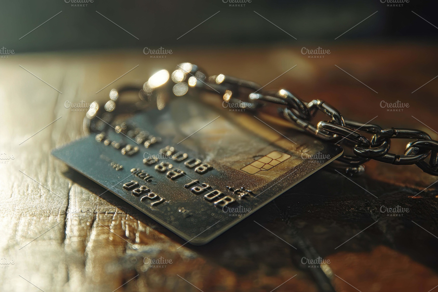 Close-up of a metallic credit card r, a Photo by Tanuart