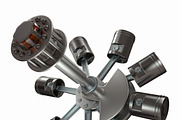 Animated Radial Engine, a Cars & Vehicle 3D Model by konstantin.ermolaev (Thumbnail 3 of 16)