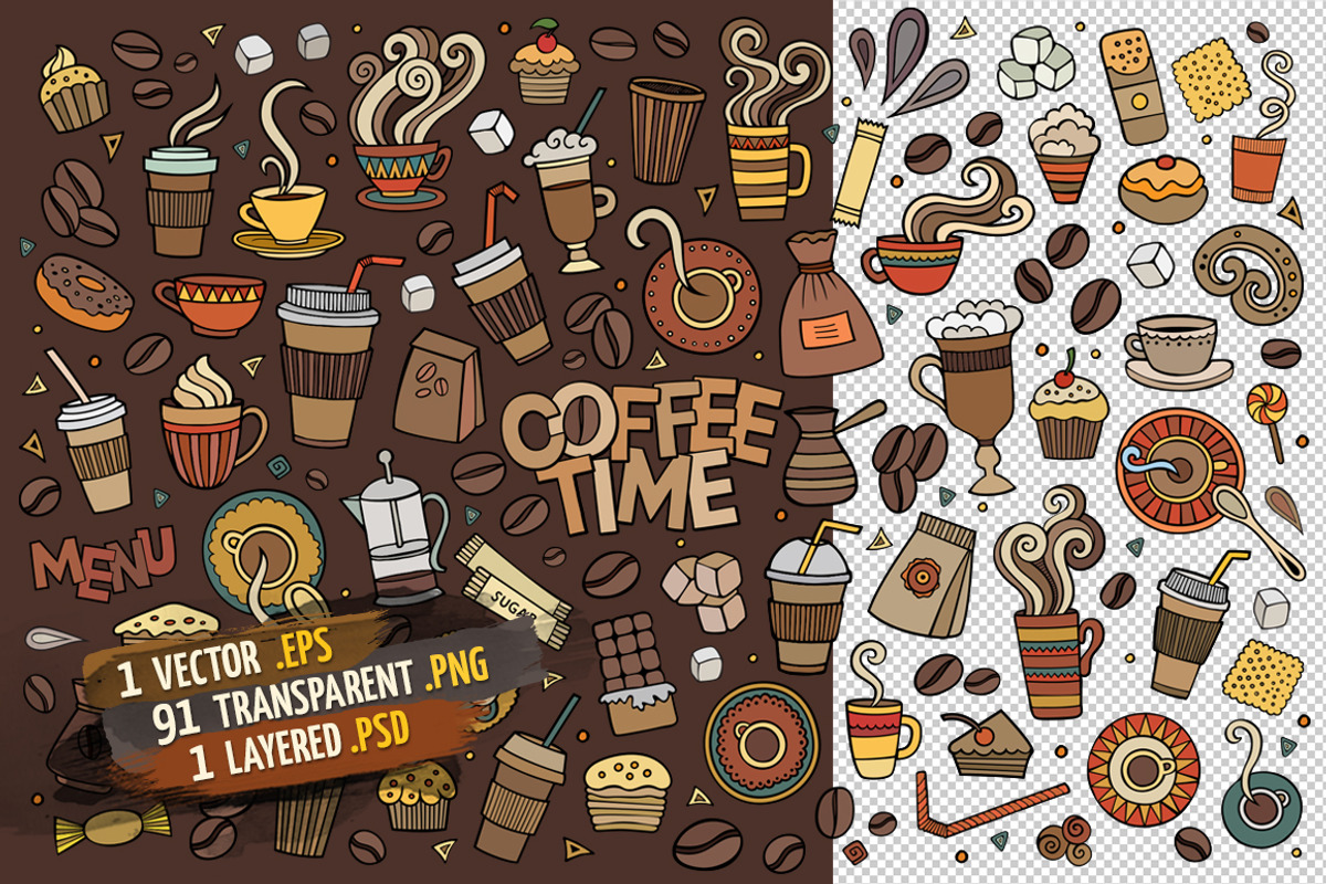 Coffee Objects & Elements Set, an Object Graphic by BALABOLKA (Photo 2 of 4)