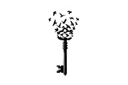 50 Flying Keys Silhouette Vector Bun, an Illustration by Designs_River (Thumbnail 33 of 51)