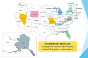 United States Map for Power Point, a Presentation Template by DigitalDesignsLaura (Thumbnail 1 of 3)