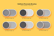 Retro Halftone Procreate Brushes, a Brush Add-On by Creative Veila (Thumbnail 4 of 9)