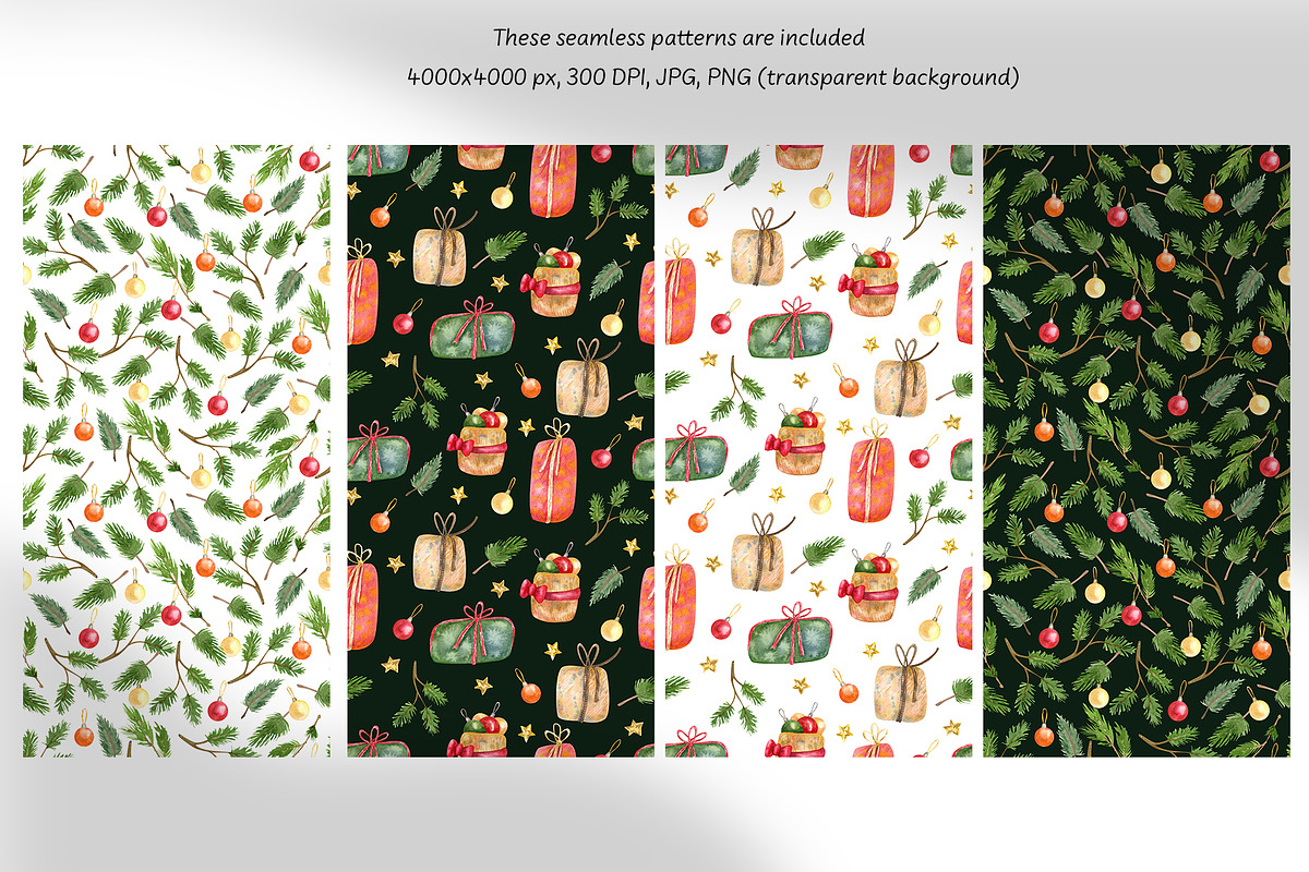 Snowmen Village Watercolor Clipart, an Illustration by Anna Druzhkova (Photo 17 of 20)