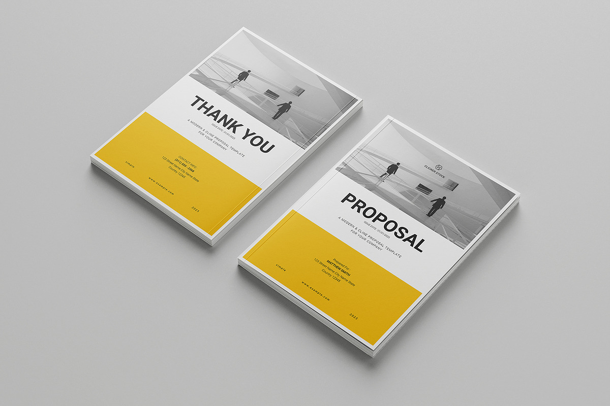 Project Proposal Template, a Brochure Template by Clicker-Stock (Photo 8 of 9)