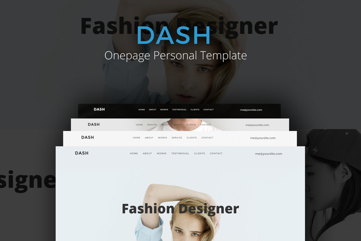 Dash - Onepage Personal (Sale), a Bootstrap Template by Zeepfeed (Photo 1 of 4)