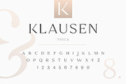 Klausen - Stylish All Caps Serif, a Serif Font by AlienValley (Thumbnail 9 of 9)