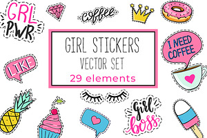 Girl Fun Stickers