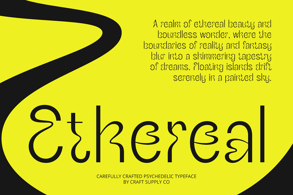 CS Sublime – Trippy Font, a Sans Serif Font by Craft Supply Co. (Photo 3 of 8)