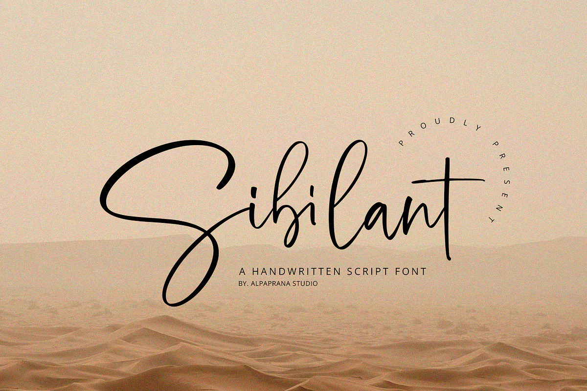 Sibilant - Handwritten Font, a Handwritten Font by Alpaprana (Photo 1 of 10)