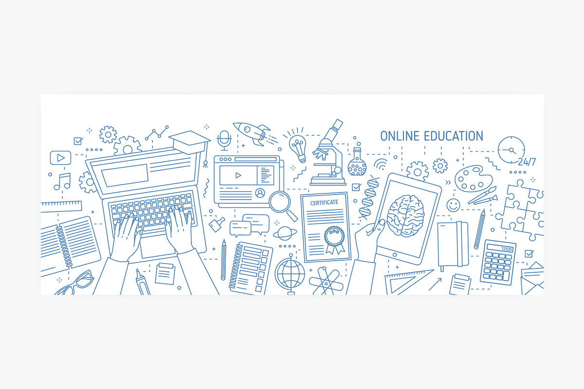 Online education banners, an Education Illustration by Good Studio (Photo 4 of 6)