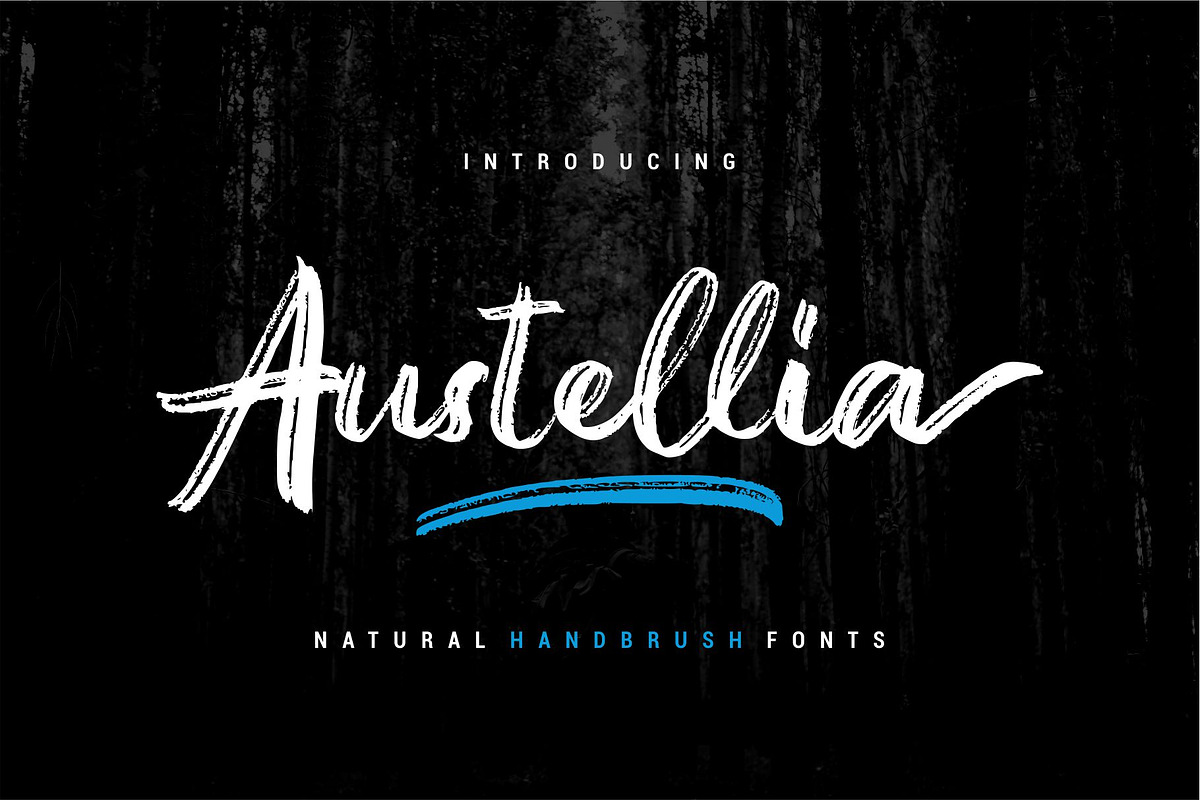 Austellia - Handbrush Font