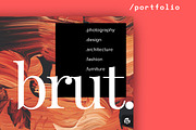 Brut Portfolio Theme, a WordPress Template by itmeo (Thumbnail 1 of 8)