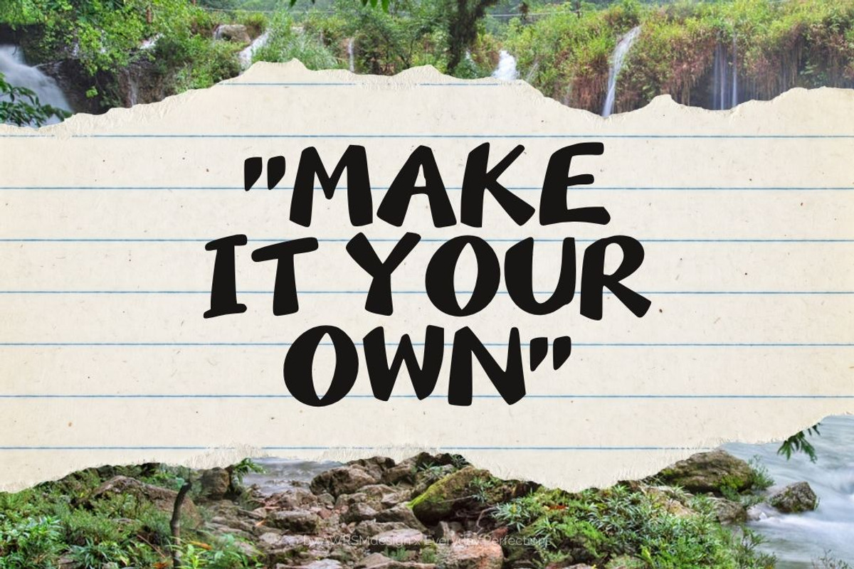 Braden | A Bold Decorative Font, a Sans Serif Font by Everyday Perfection (Photo 4 of 5)