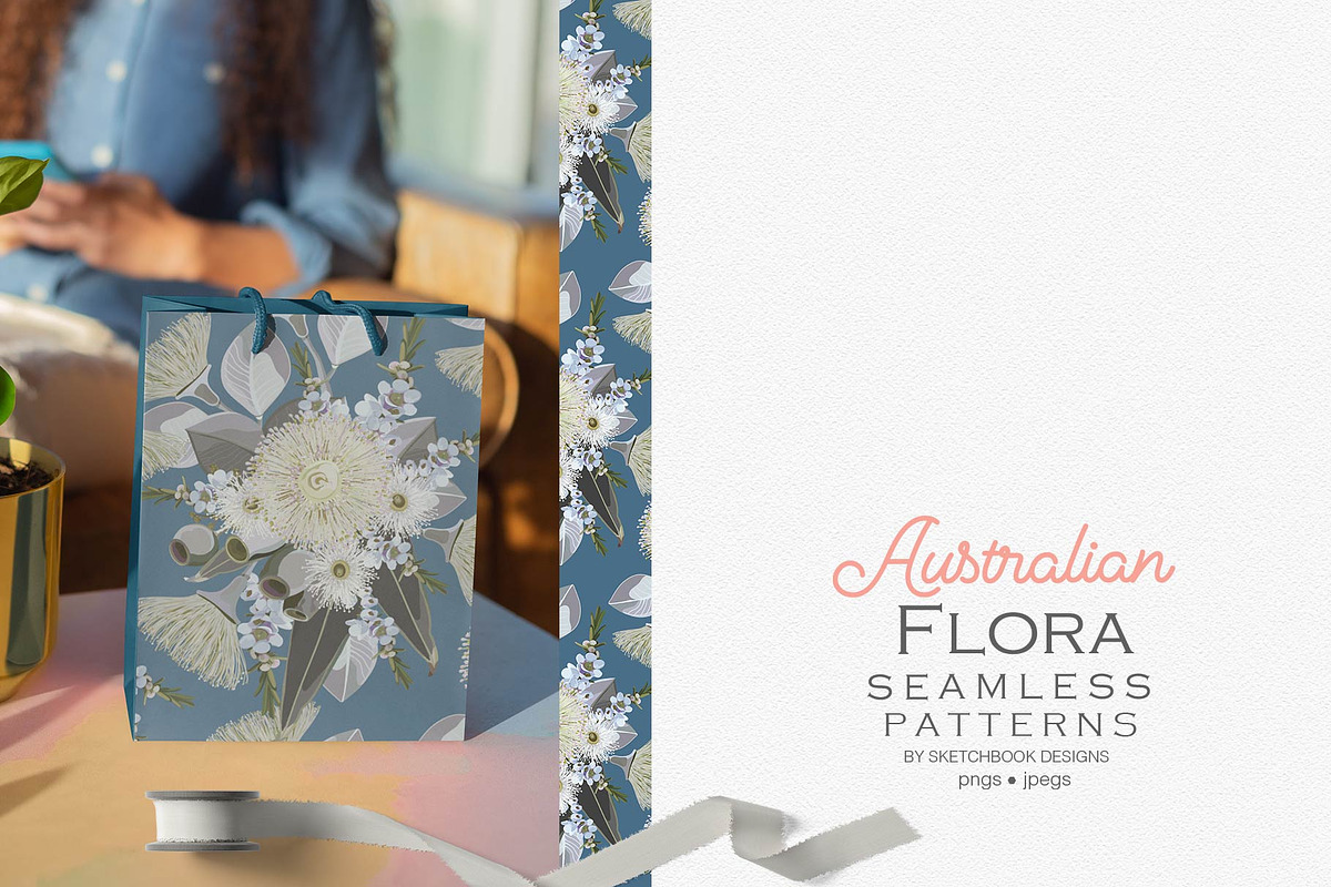 Australian Flora Seamless Patterns, a Pattern Graphic by Sketchbook Designs (Photo 9 of 10)