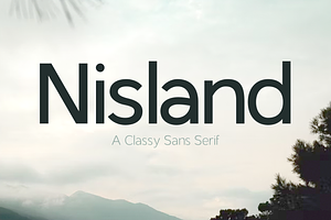 Nisland | A Classy Sans Serif Font