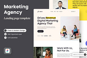 Upnex Landing Page Template, a Landing Page Template by SLAB! Design (Thumbnail 1 of 4)