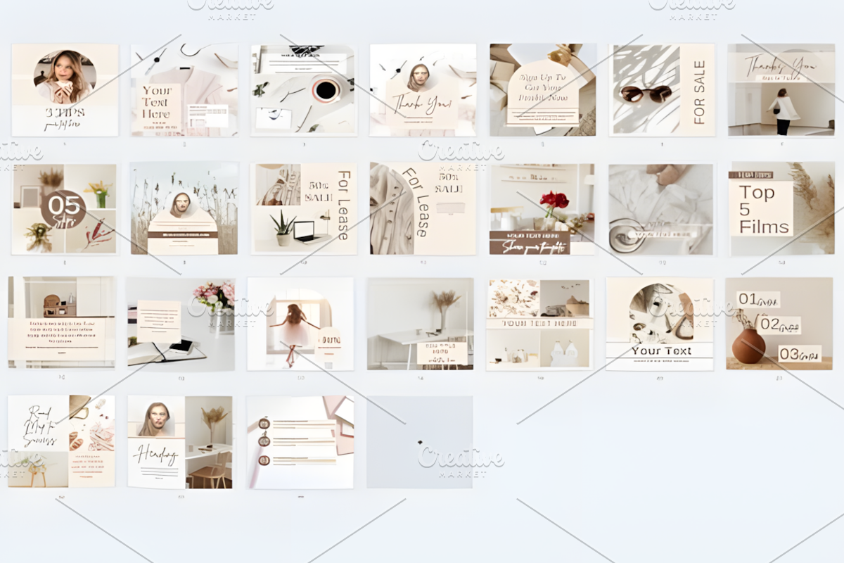 Instagram Post Templates, a Social Media Template by Ink Gallery (Photo 2 of 4)