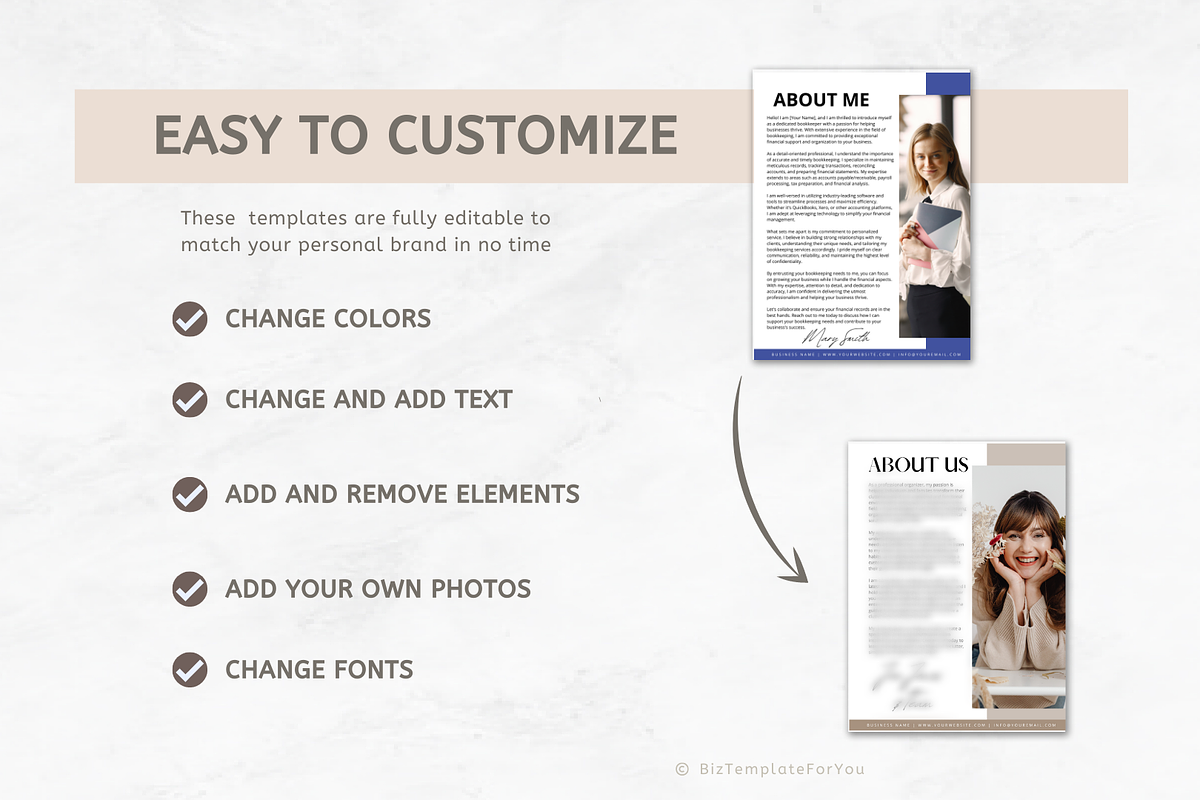 Bookkeeping Services Template Bundle, a Branding & Logo Template by BizTemplateForYou (Photo 6 of 8)