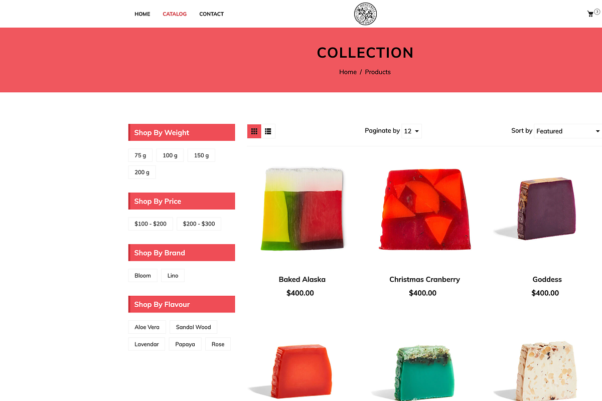 Shopify Candle Theme Light Red, a Templates & Theme by Exclusive Themes (Photo 3 of 10)