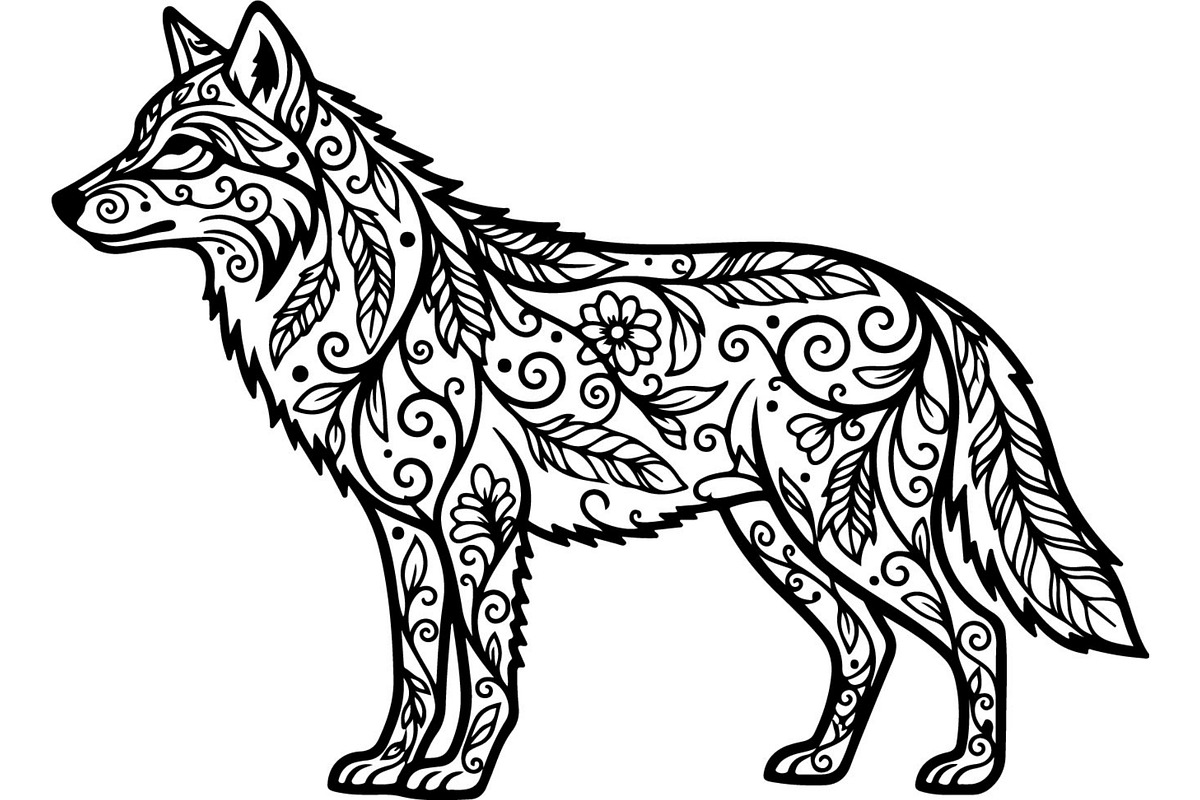 Wolf Silhouette Vector Bundle, an Animal Illustration by Designer_Momina (Photo 21 of 21)
